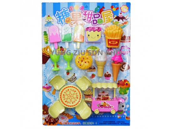 668-6#16PCS TOY CANDY SWEET HOUSE